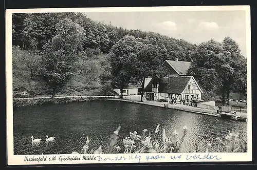 AK Breckerfeld i. W., Epscheider Mühle aus der Vogelschau