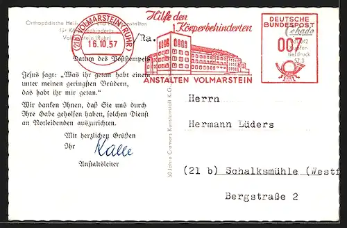 AK Volmarstein, Orthopädische Klinik, Hermann Luisen-Haus, Margaretenhaus