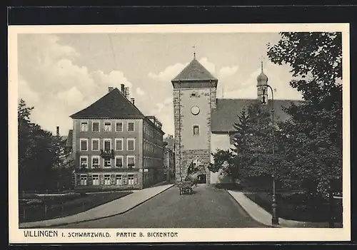 AK Villingen /Schwarzwald, Partie beim Bickentor