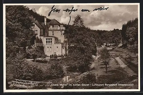 AK Rengsdorf /Westerwald, Obere Mühle im kühlen Grund