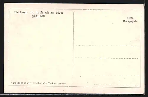 AK Stralsund, Altstadt-Ansicht
