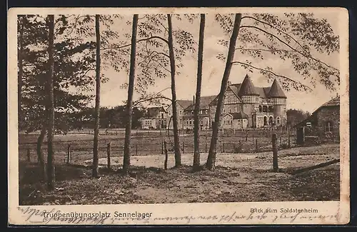 AK Sennelager, Truppenübungsplatz, Blick zum Soldatenheim
