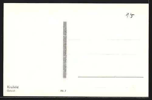 AK Krefeld, Strassenpartie mit Autos