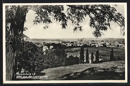 AK Weissenburg i. B., Blick von der Ludwigshöhe
