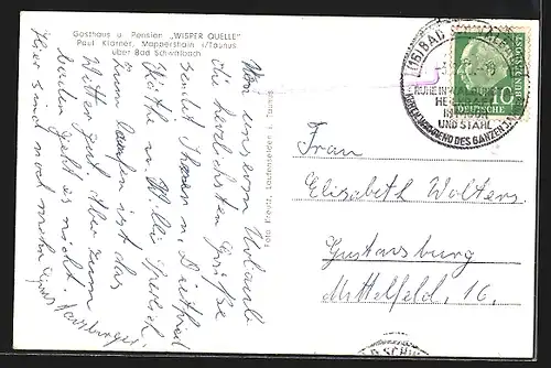 AK Mappershain /Taunus, Generalansicht des Ortes