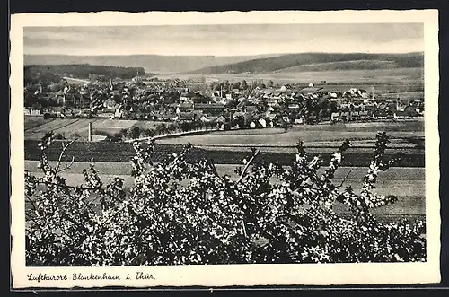 AK Bad Blankenhain i. Thür., Ortsansicht aus der Vogelschau