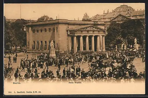 AK Berlin, Strassenleben an der neuen Wache