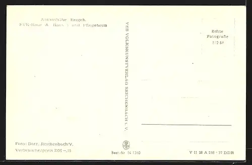 AK Antonshöhe / Erzgeb., SVK-Haus A, Haus I und Pflegeheim