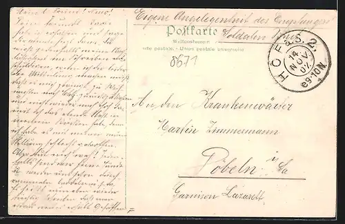 AK Hof, Partie an der Saale