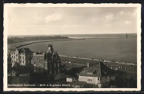 AK Nordseebad Cuxhaven, Blick a. d. grünen Strand