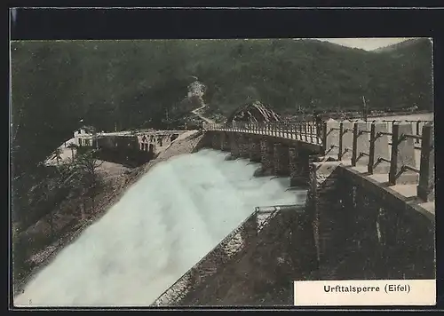 AK Gemünd / Eifel, Urfttalsperre, Überfluten der Kaskaden