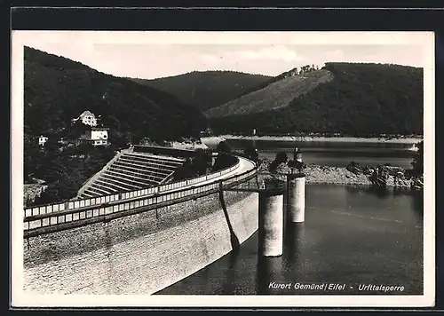 AK Gemünd / Eifel, Urfttalsperre, Sperrmauer