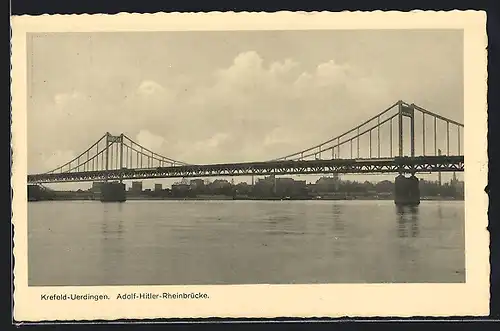 AK Krefeld-Uerdingen, Rheinbrücke