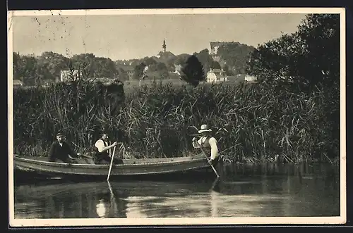 AK Starnberg, Ruderpartie auf dem Starnberger See