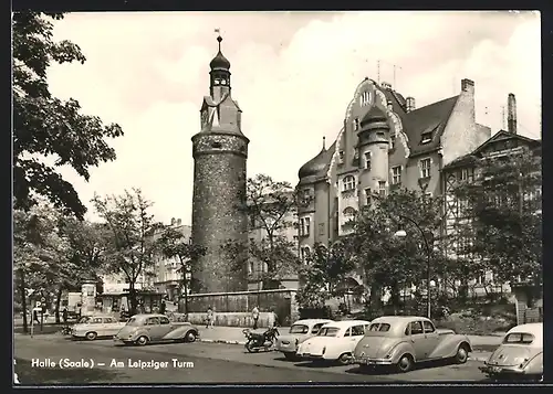 AK Halle / Saale, Leipziger Turm