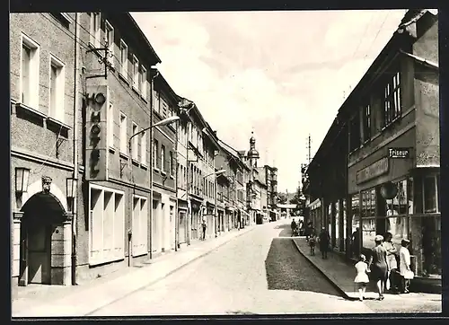 AK Eisenberg /Thür., HO-Hotel Zum Löwen am Steinweg