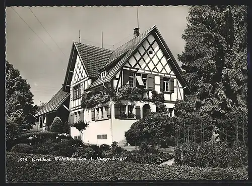 AK Gerlikon, Wohnhaus von A. Huggenberger