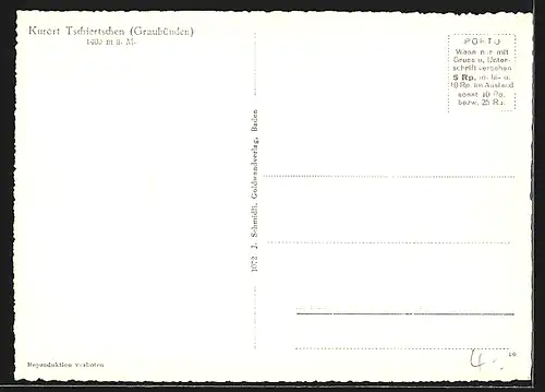 AK Tschiertschen, Ortsansicht im Frühling