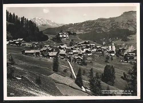 AK Tschiertschen, Ortsansicht, Flüchtlingsheim Alpina