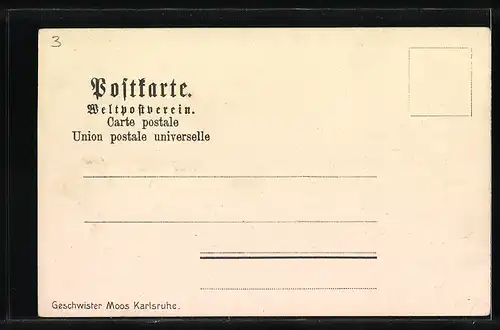 Lithographie Karlsruhe, Schwarzwaldhaus & Lauterberg