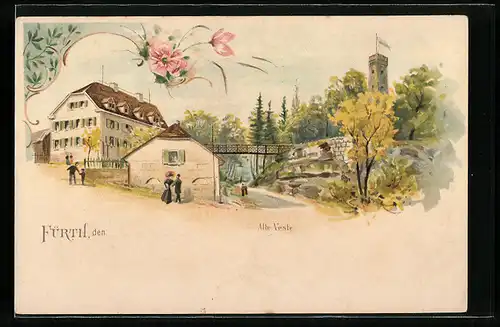 Lithographie Rinnthal, Alte Veste