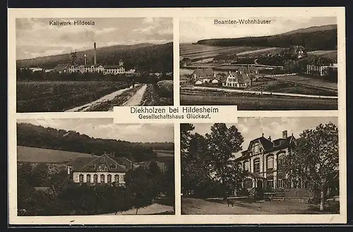 AK Diekholzen, Kaliwerk Hildesia, Salzbergwerk, Beamten-Wohnhäuser, Ortspartie
