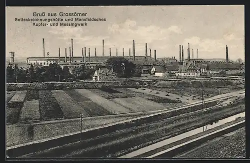 AK Grossörner, Gottesbelohnungshütte und Mansfeldsches Kupfer- und Messingwerk