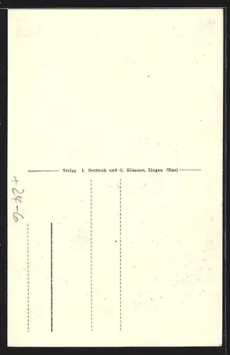 AK Lingen, Wirbelsturm 1. Juni 1927, van Kampen, auf dem Bögen, Wasmuth, auf dem Bögen