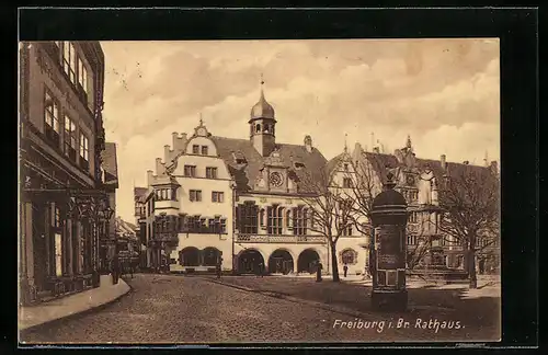 AK Freiburg, Blick auf das Rathaus