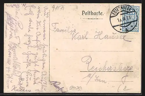 AK Gneiding, Ortspartie aus der Vogelschau