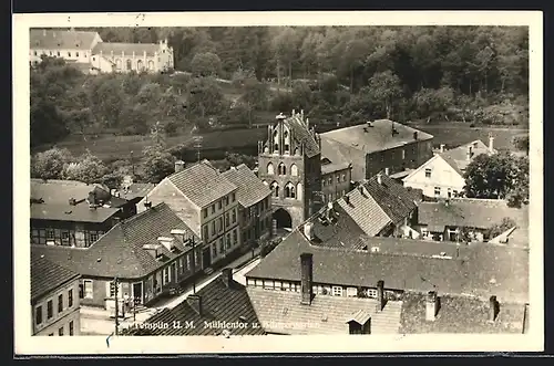 AK Templin, Mühlentor und Bürgergarten