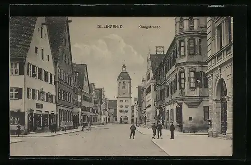AK Dillingen, Ostseite der Königstrasse