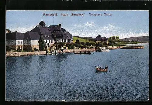 AK Paulsdorf, Haus Seeblick, Talsperre Malter