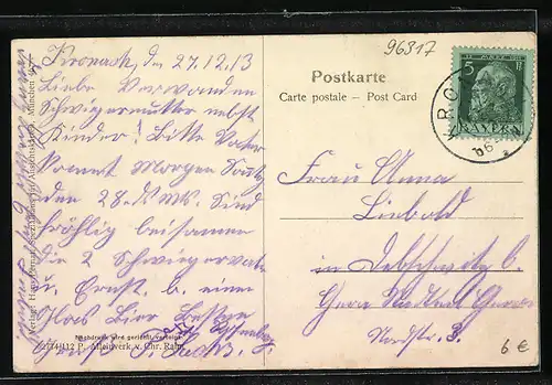 Künstler-AK Kronach, das Aeussere Festungstor