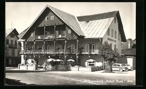 AK Bad Mitterndorf, Hotel Post mit Terrasse