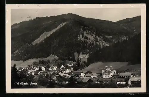 AK Übelbach, Ortspanorama vom Berg aus gesehen