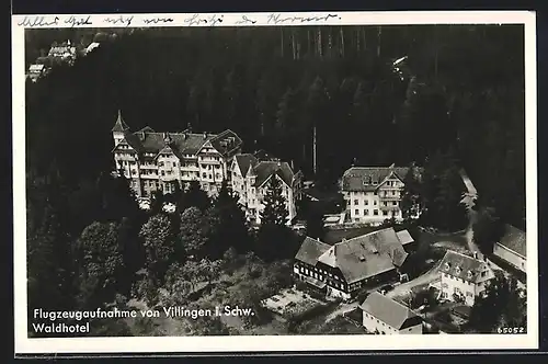 AK Villingen i. Schw., Fliegeraufnahme des Waldhotels