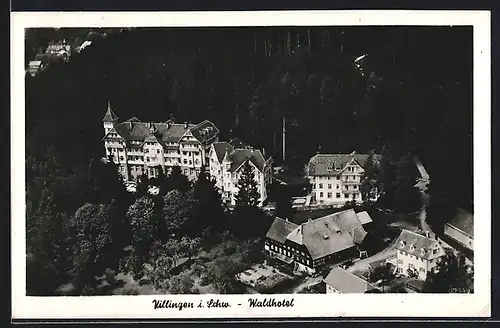 AK Villingen i. Schw., Fliegeraufnahme des Waldhotels