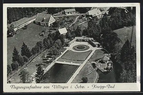 AK Villingen i. Schw., Fliegeraufnahme des Kneipp-Bad