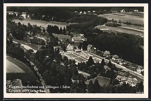 AK Villingen i. Schw., Kurpark mit Kneipp-Bad