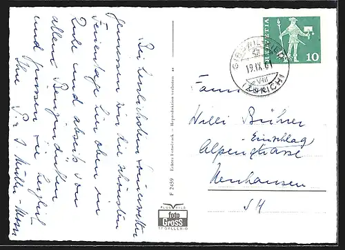 AK Wald, Ortsansicht vom Flugzeug aus