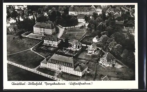AK Clausthal-Zellerfeld, Bergakademie, Fliegeraufnahme
