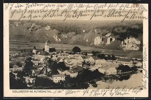 AK Dollnstein im Altmühltal, Teilansicht mit Kirche