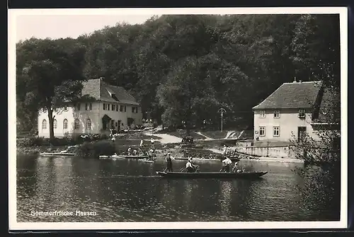 AK Hausen, Gasthaus Hausen von Gg. Seeberger