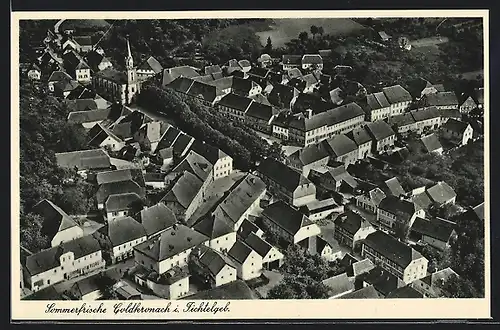 AK Goldkronach i. Fichtelgeb., Teilansicht mit Kirche