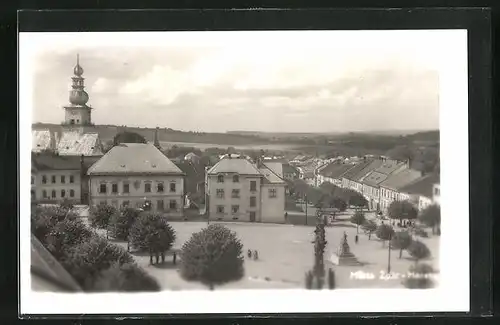 AK Zdar, Blick zum Stadtplatz