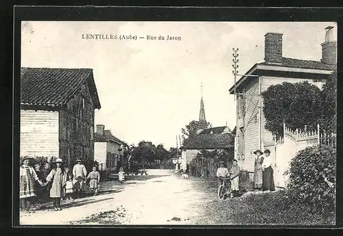 AK Lentilles, Rue de Jaron