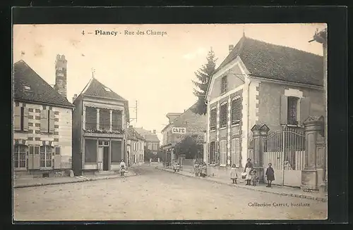 AK Plancy, Rue des Champs
