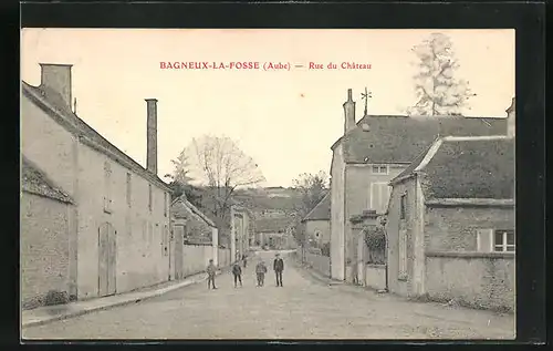 AK Bagneux-la-Fosse, Rue du Chateau