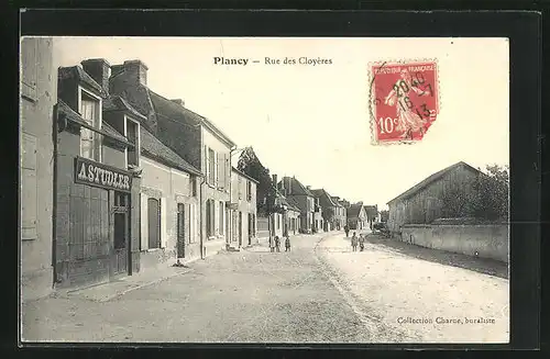AK Plancy, Rue des Cloyères